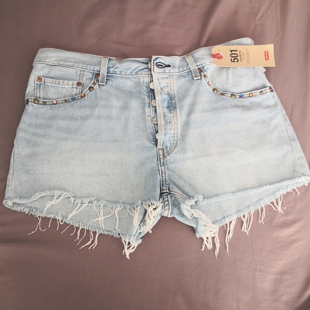 Levis 501  Studs N' Spurs Short